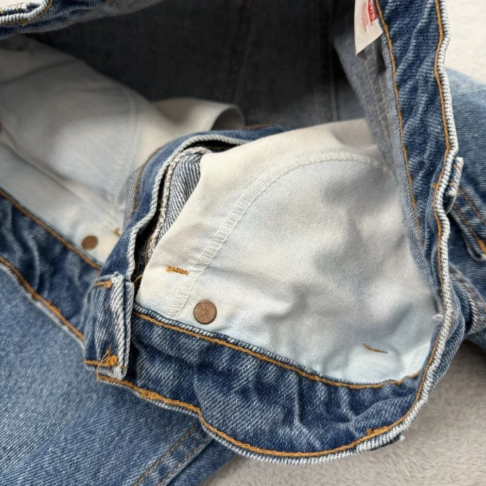 Vintage Levis 517 Jeans Mens 32x26 Blue Denim Orange Tab Bootcut 90s USA